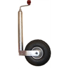 Jockey Wheel Assembly Heavy Duty - 48mm Shaft KNOTT 215 x 65mm Solid Rubber Tyre Caravan Trailer SC364C